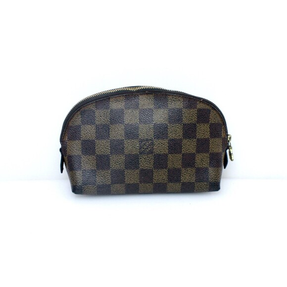 Louis Vuitton Damier Ebene Pochette Cosmetic PM Pouch M47515 - Picture 1 of 7